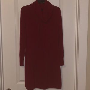 Banana Republic Red Cashmere Blend Sweater Dress